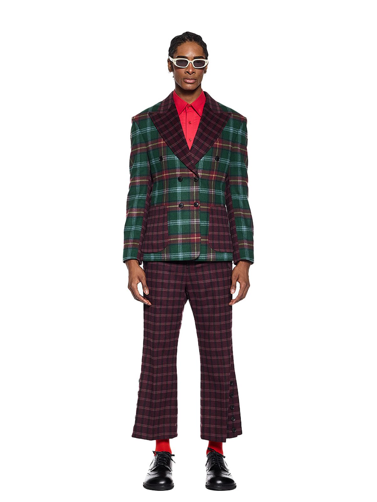 그리디어스(GREEDILOUS) Check Wool Pants