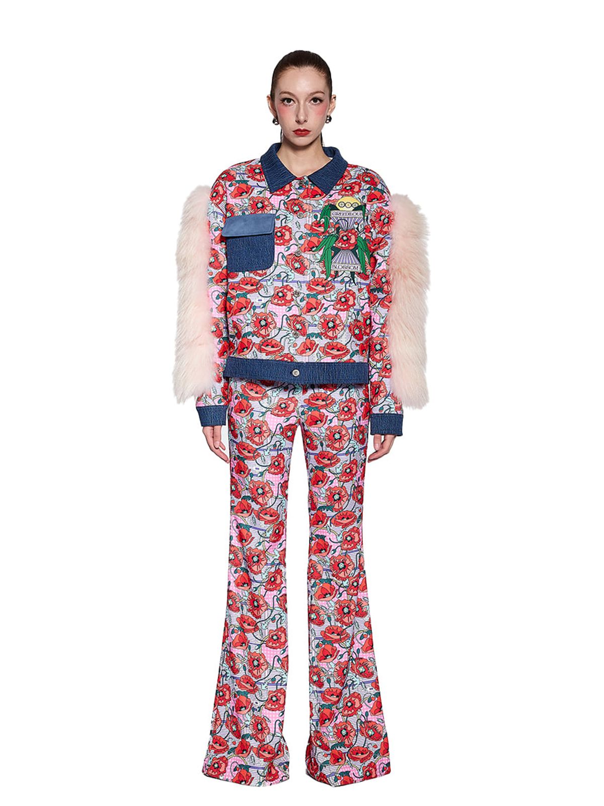 그리디어스(GREEDILOUS) Blossom Bootcut Pants