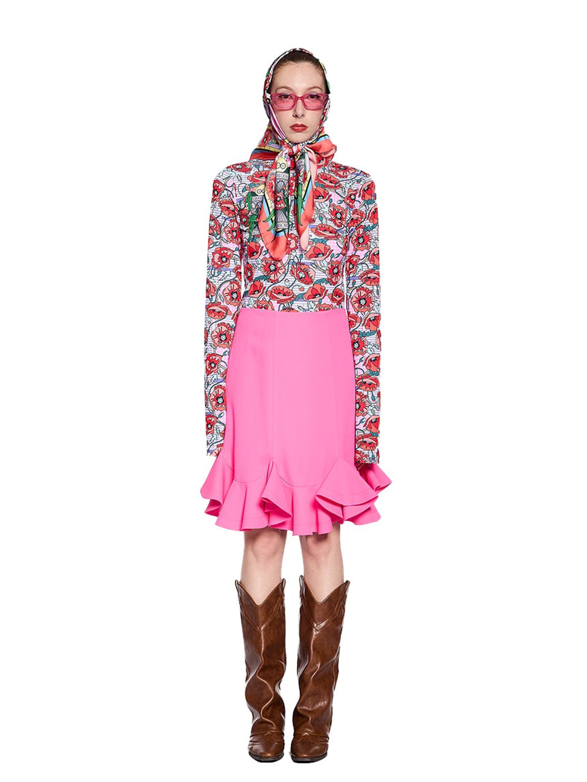 그리디어스(GREEDILOUS) Ruffled Pencil Skirt