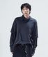 DEV:7 LAYERED GARMENT DYE LONG SLEEVE_BLACK