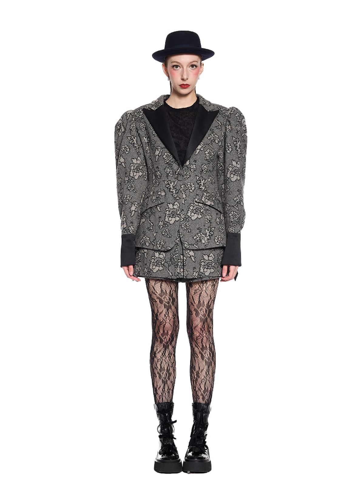 그리디어스(GREEDILOUS) Flower Wool Shoulder Jacket