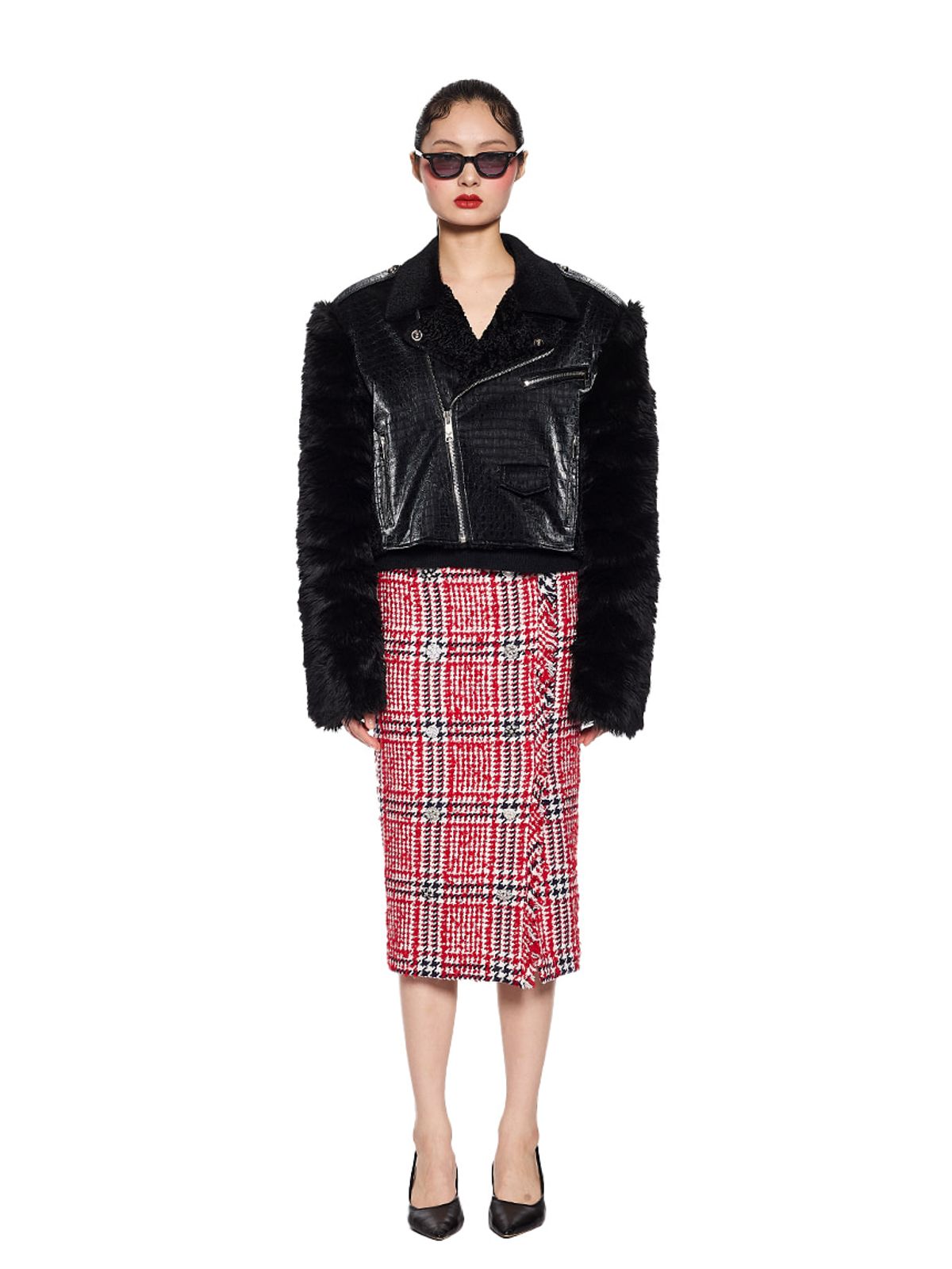 그리디어스(GREEDILOUS) Faux-Leather Rider Jacket