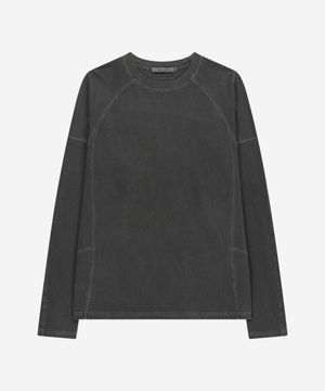 DEV:7 SIGNATURE GARMENT DYE LONG SLEEVE_DARK GREY