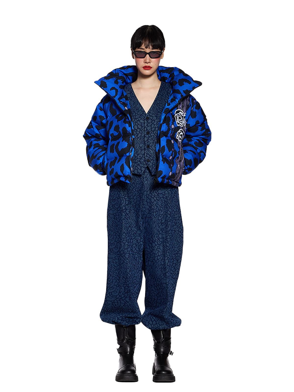 그리디어스(GREEDILOUS) Leopard Oversized Puffer Jacket