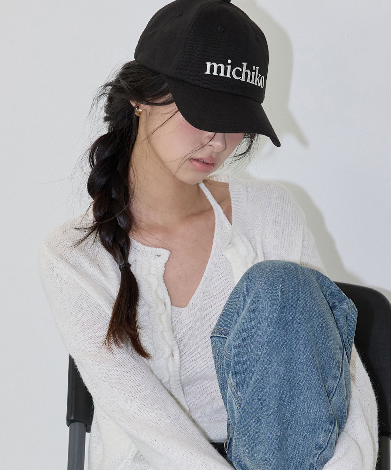 MUSINSA公式 | MICHIKO LONDON ミチココットンボールキャップブラック