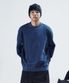 DEV:7 GARMENT DYE TEXTURE SWEATSHIRT_NAVY