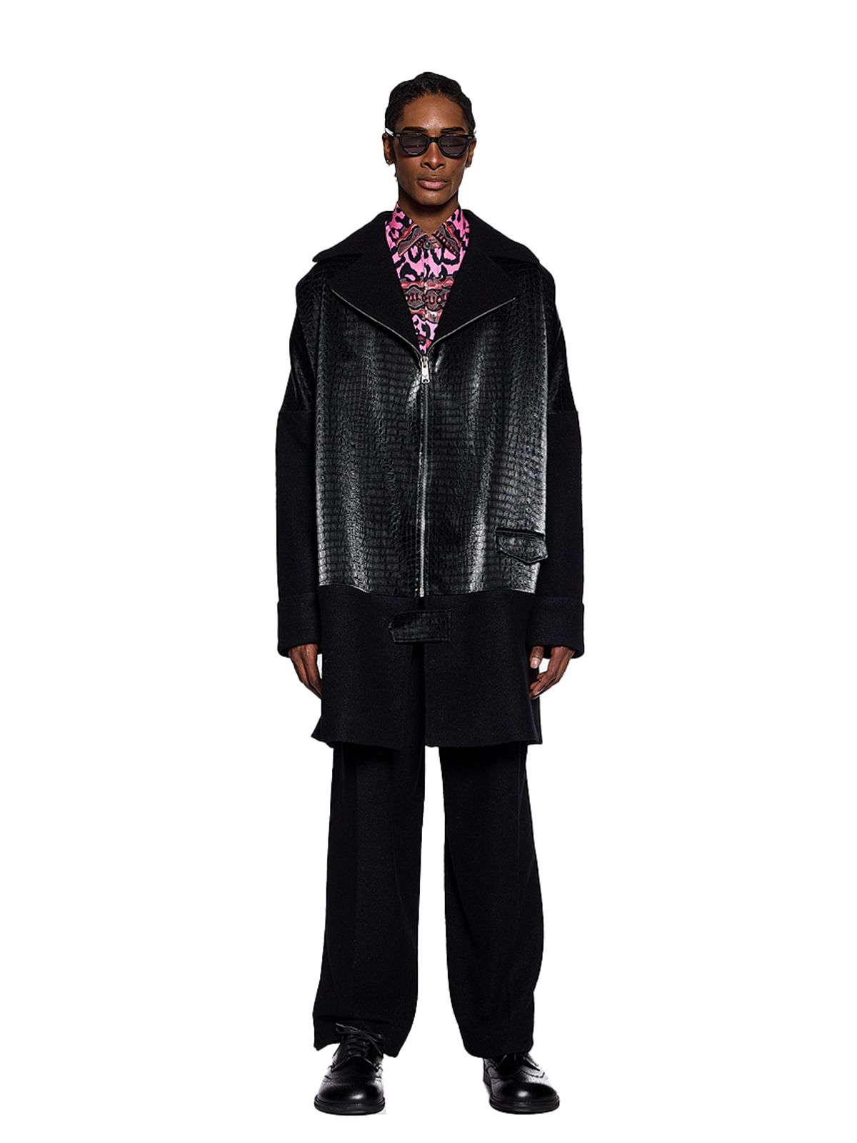 그리디어스(GREEDILOUS) Faux-Leather Coat