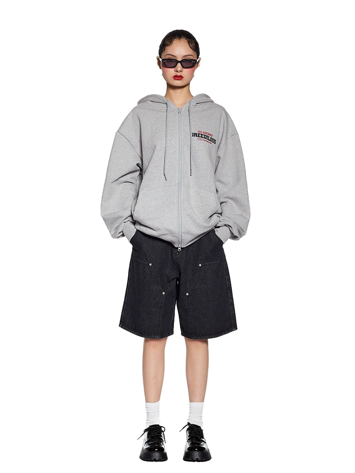 그리디어스(GREEDILOUS) 1950 BOY Hood Zip-up