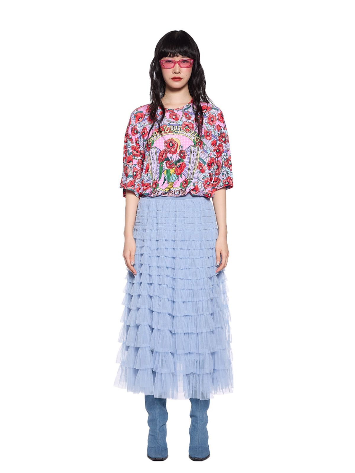 그리디어스(GREEDILOUS) Blossom Short Sleeve Top 02