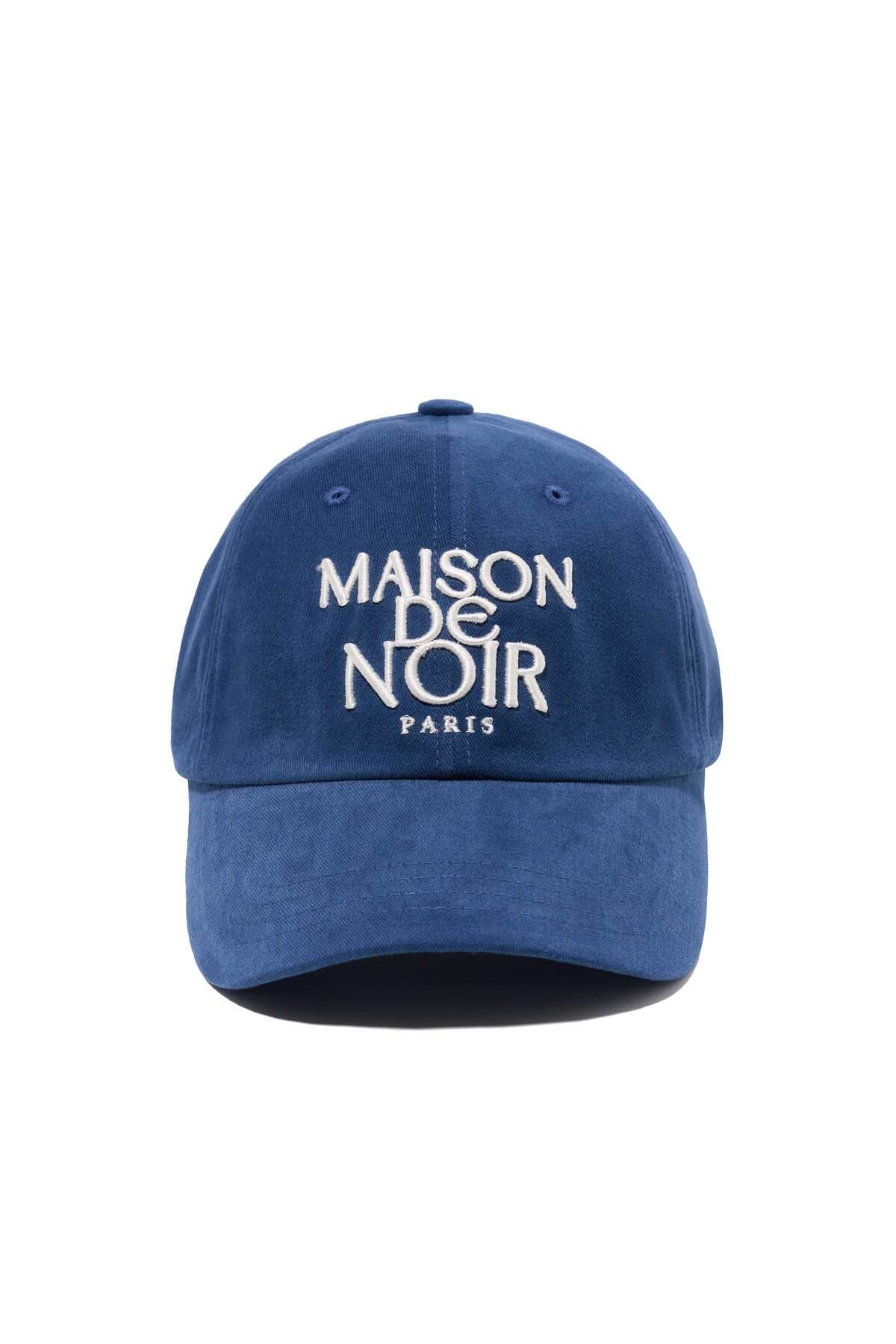 메종 드 누아(MAISON DE NOIR) GRAVER LOGO CAP BLUE