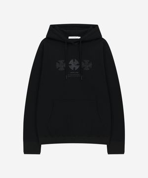 DEV:7 GOTHIC CROSS HOODIE_BLACK