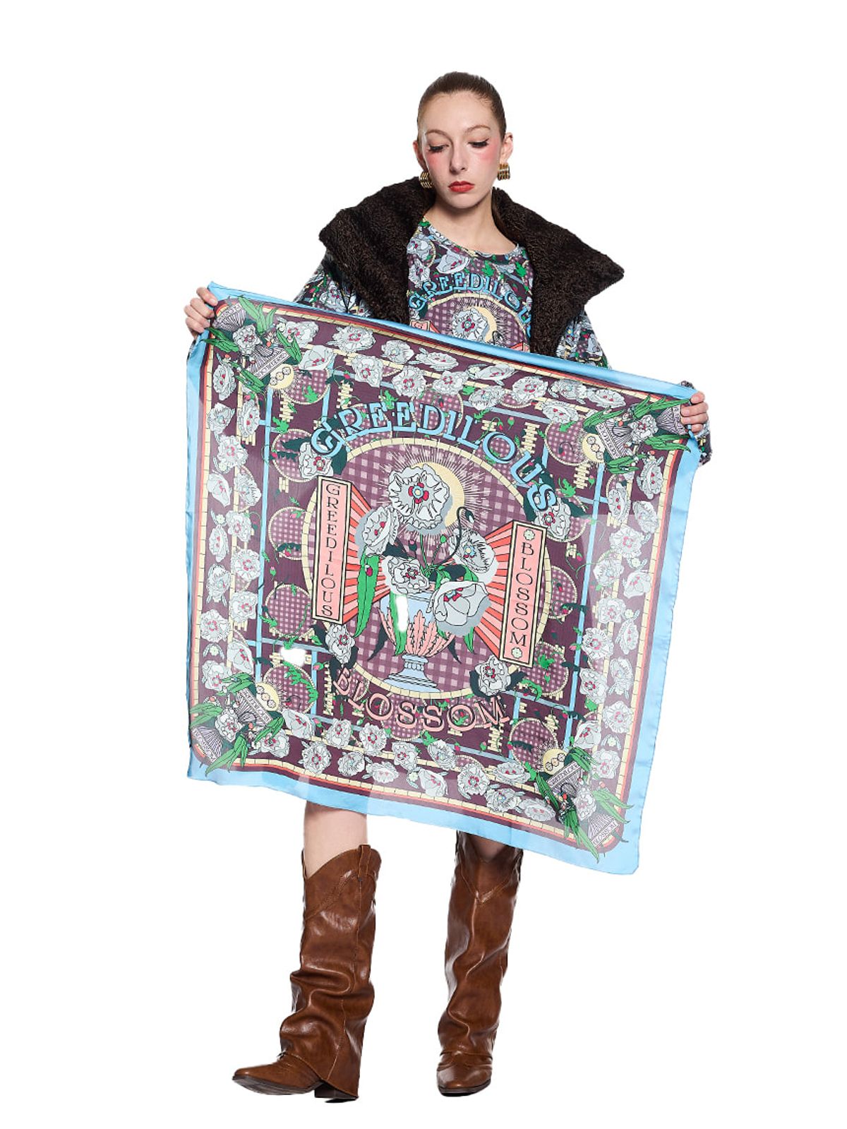 그리디어스(GREEDILOUS) Blossom Sky Scarf