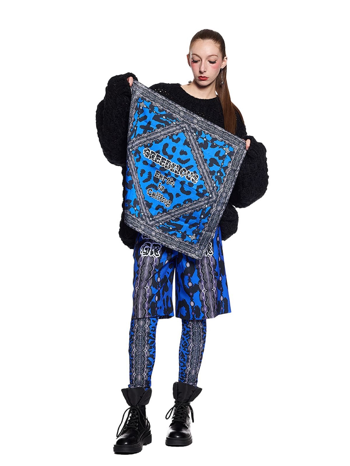 그리디어스(GREEDILOUS) Leopard Scarf