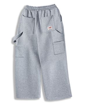 핀턱 카펜터 와이드 스웨트 팬츠 그레이 YLP-601