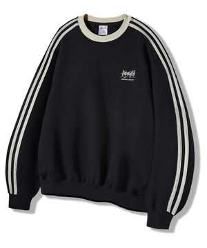 OG 래글런 트랙 맨투맨 블랙 YMT-101