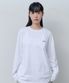 스몰 로고 베이직 롱 슬리브 티셔츠 (화이트)