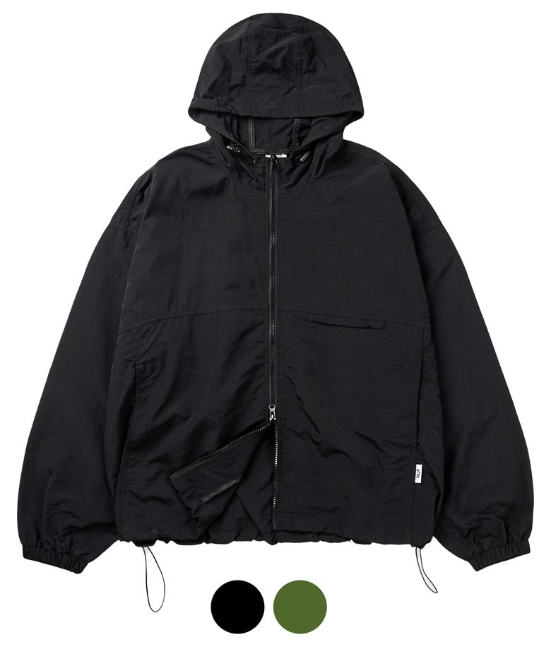 2Way 오버핏 후드 바람막이 (2COLOR)