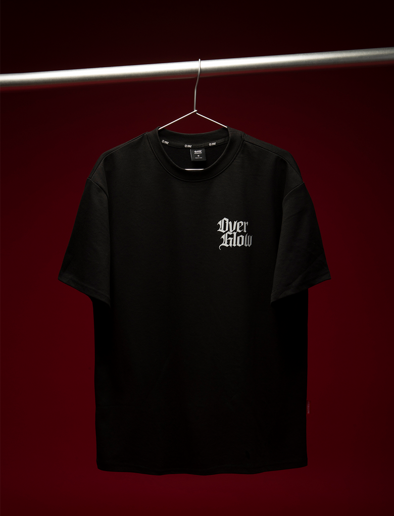 OVERGLOW BACK COURT OVERSIZE HALF T-SHIRTS