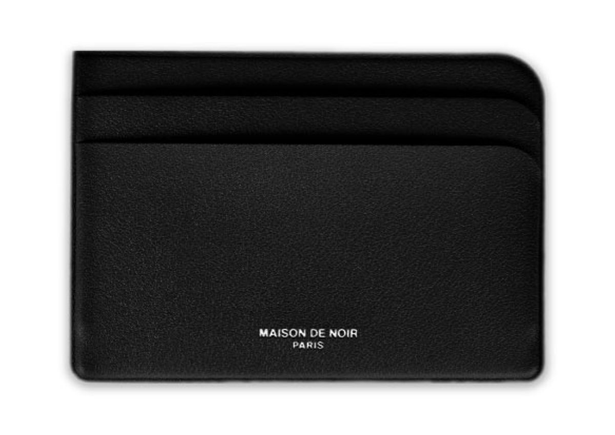 메종 드 누아(MAISON DE NOIR) LIGNÉE CARD WALLET BLACK