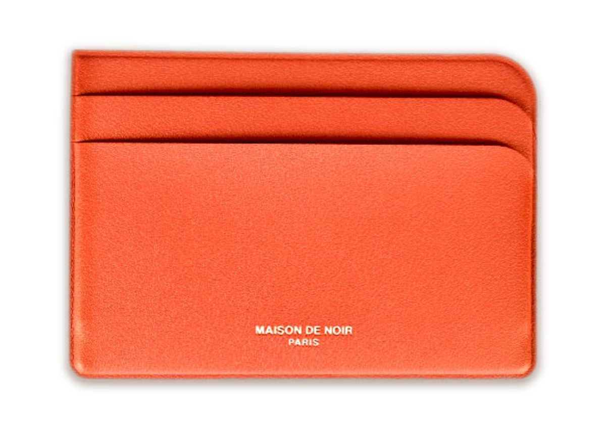 메종 드 누아(MAISON DE NOIR) LIGNÉE CARD WALLET ORANGE