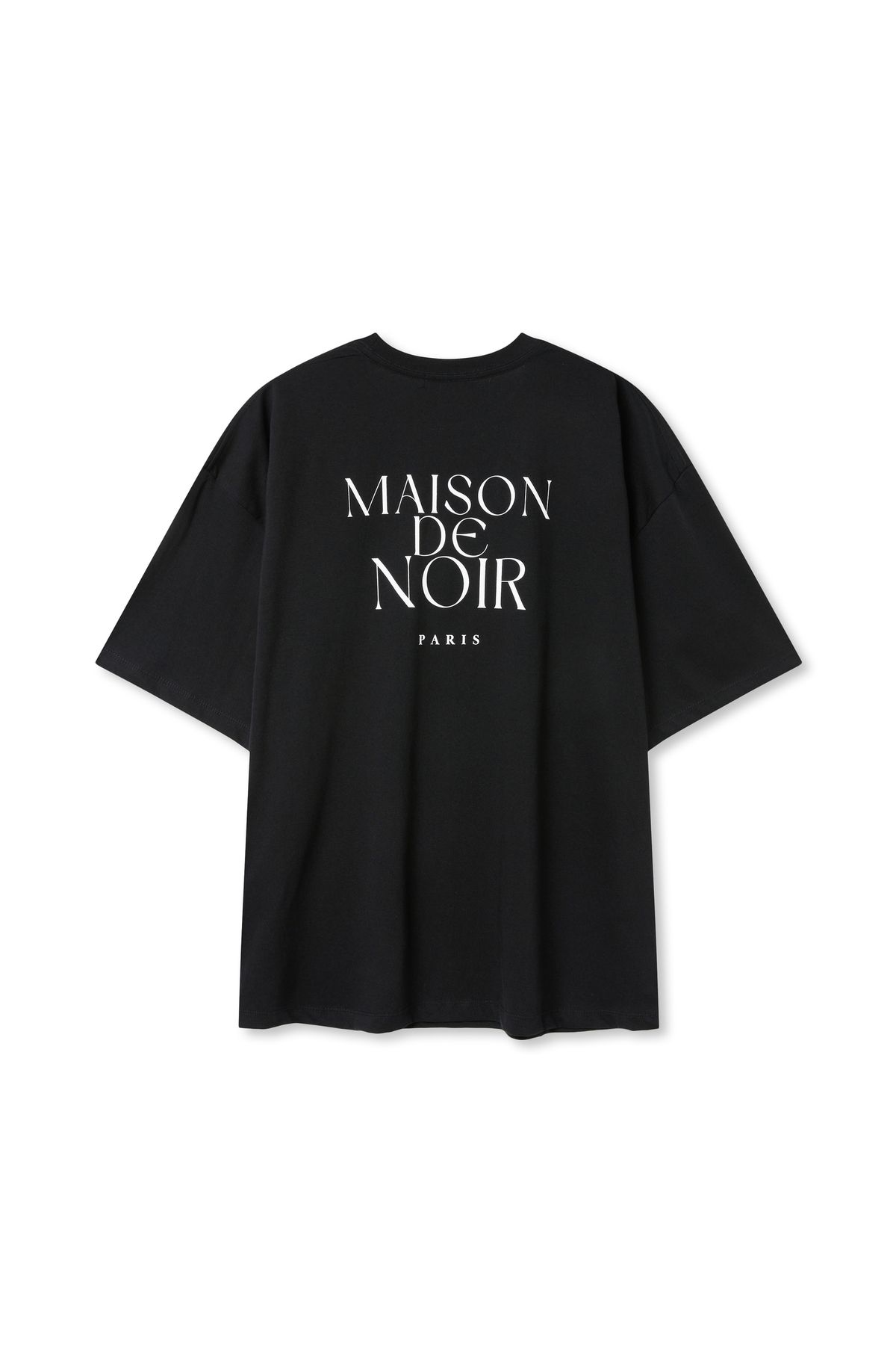 메종 드 누아(MAISON DE NOIR) GRAVER T-SHIRT BLACK