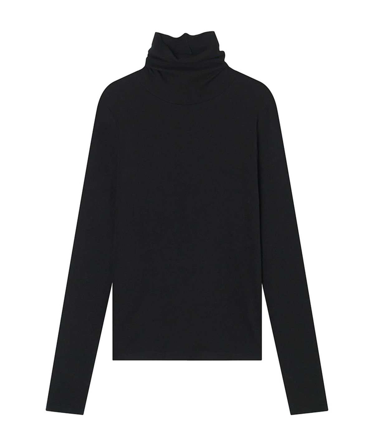 메이버유(MAYVERU) Lenna wool turtleneck t-shirt _ Black