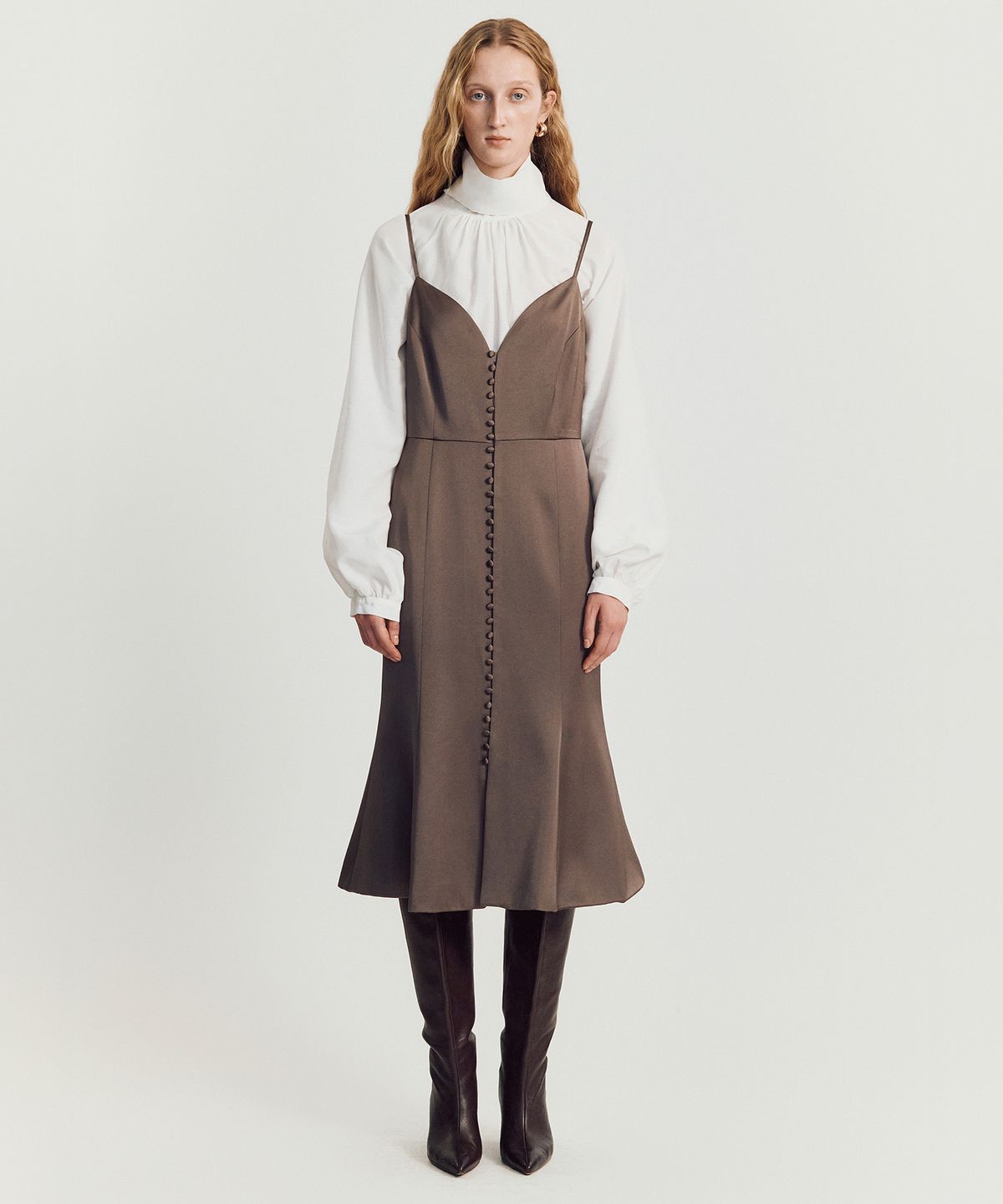 메이버유(MAYVERU) Nola slip dress _ Khaki
