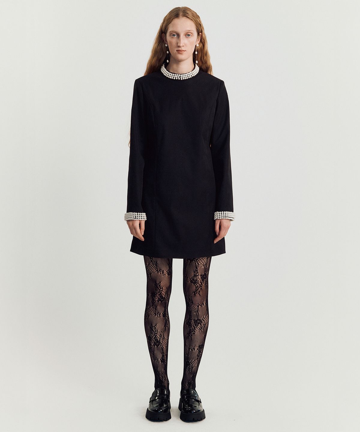 메이버유(MAYVERU) flavin pearl dress _ Black