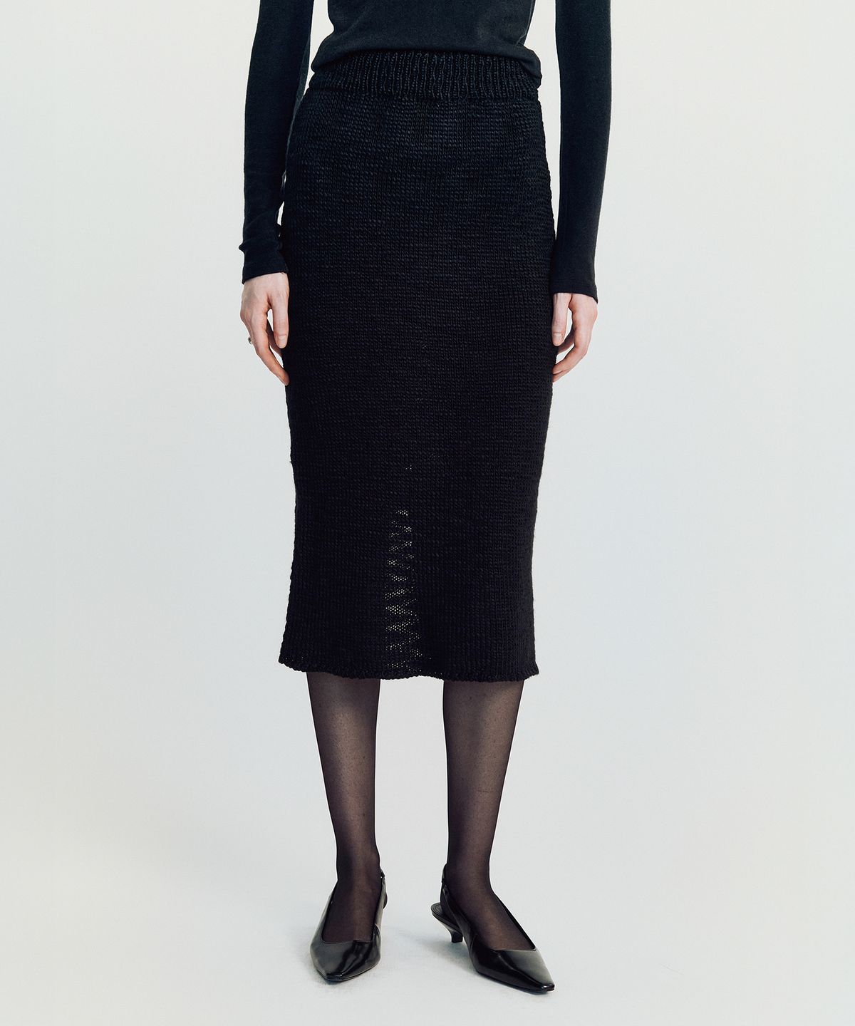 메이버유(MAYVERU) Shawble tweed skirt _ Black