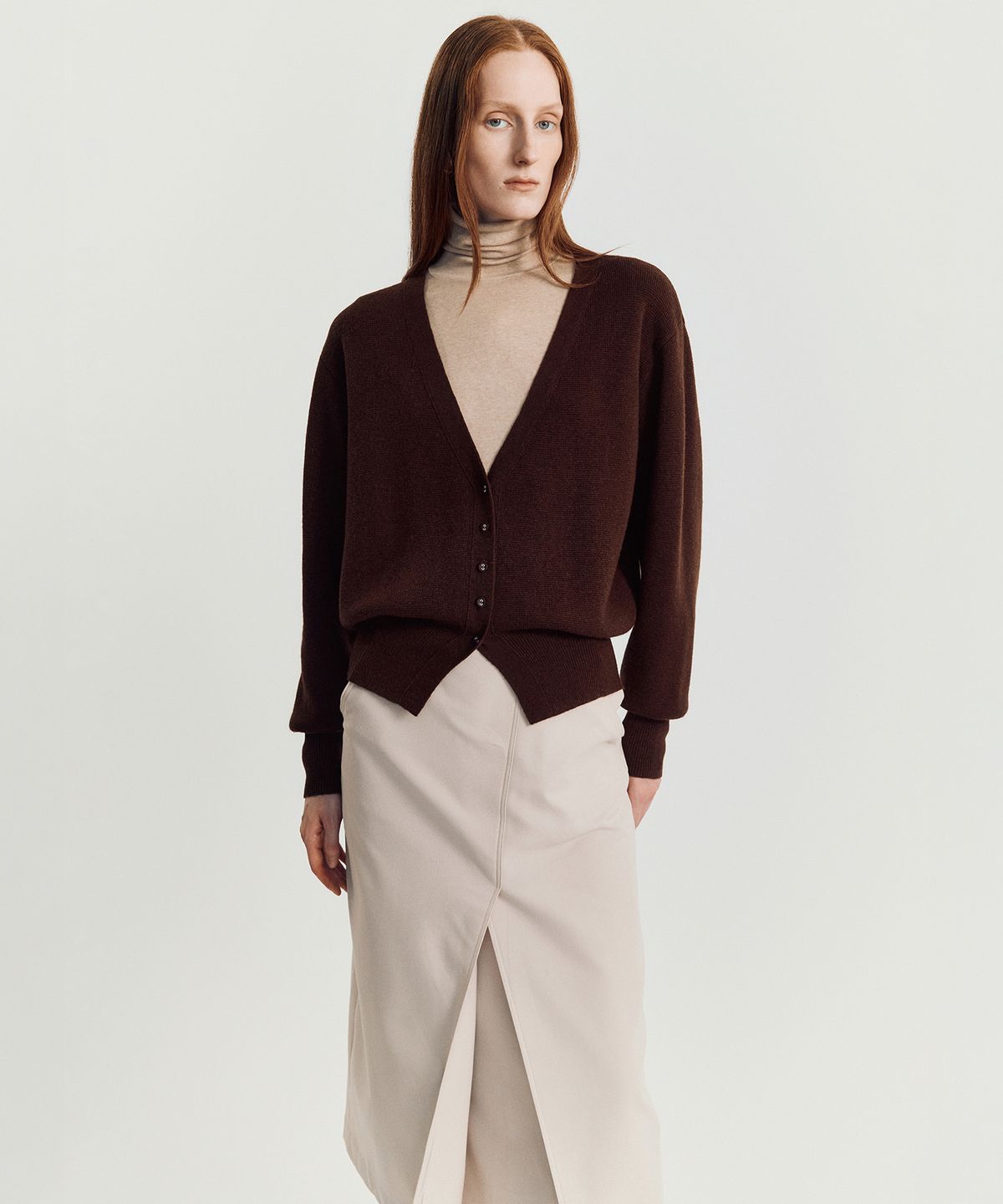 메이버유(MAYVERU) Dore wool cardigan _ Brown