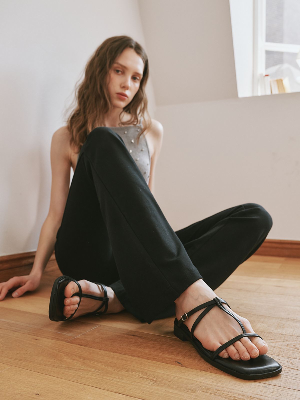 메티에(METIER) me1004 Canna basic strap filflap 칸나 베이직 스트랩 쪼리 슬리퍼_2color