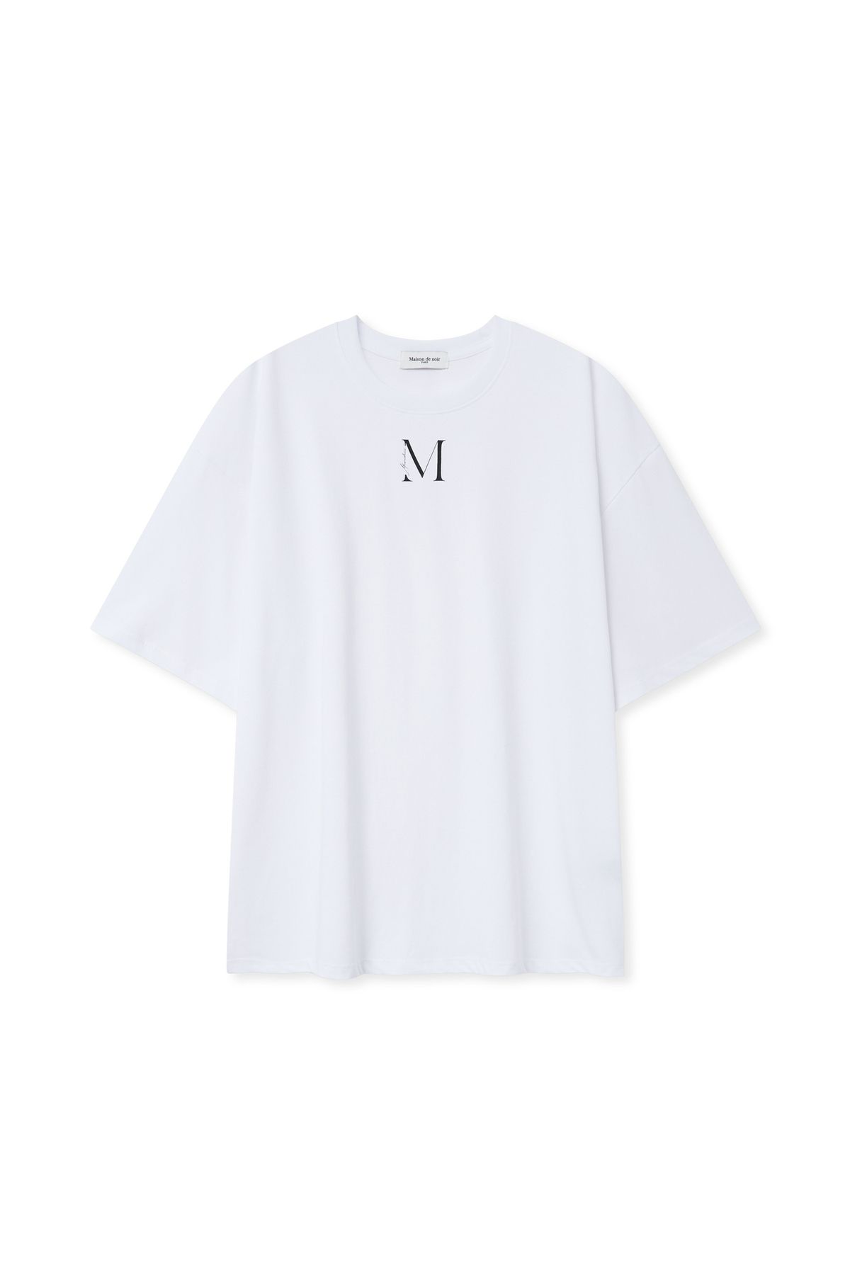 메종 드 누아(MAISON DE NOIR) FONDEMENT T-SHIRT WHITE