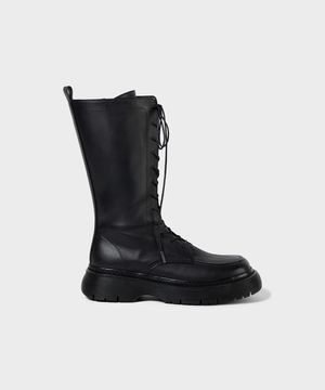 LEATHER LACE-UP BOOTS_BLACK_LC257SO02BK