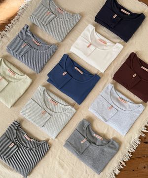 [2 PACK-컬러추가]에센셜 골지 티-11 colors