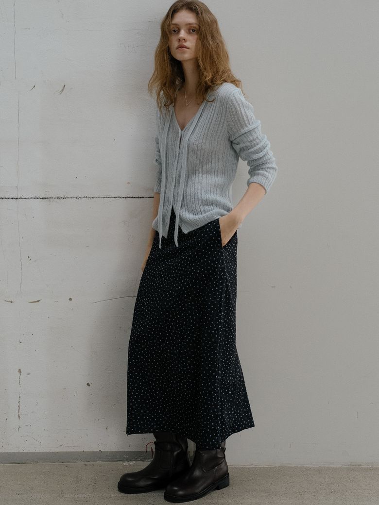 Floral long skirt FRFA01SK01_Navy