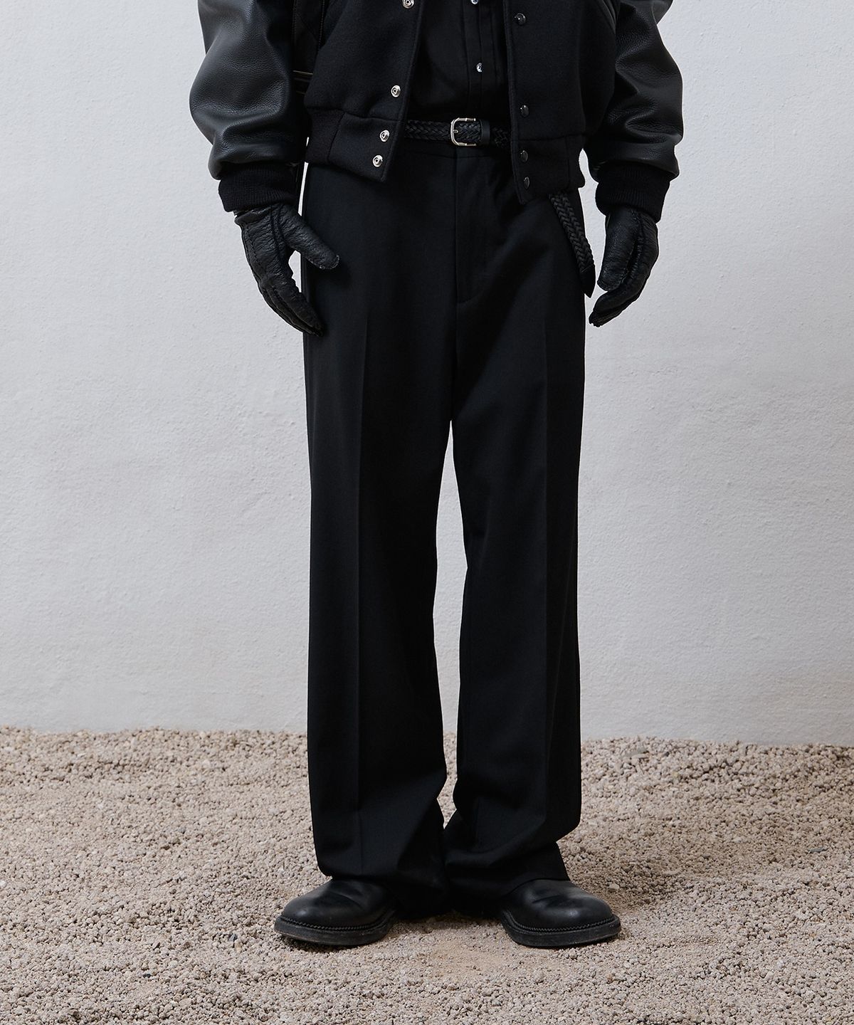 유스(YOUTH) Waist line Trousers - Black