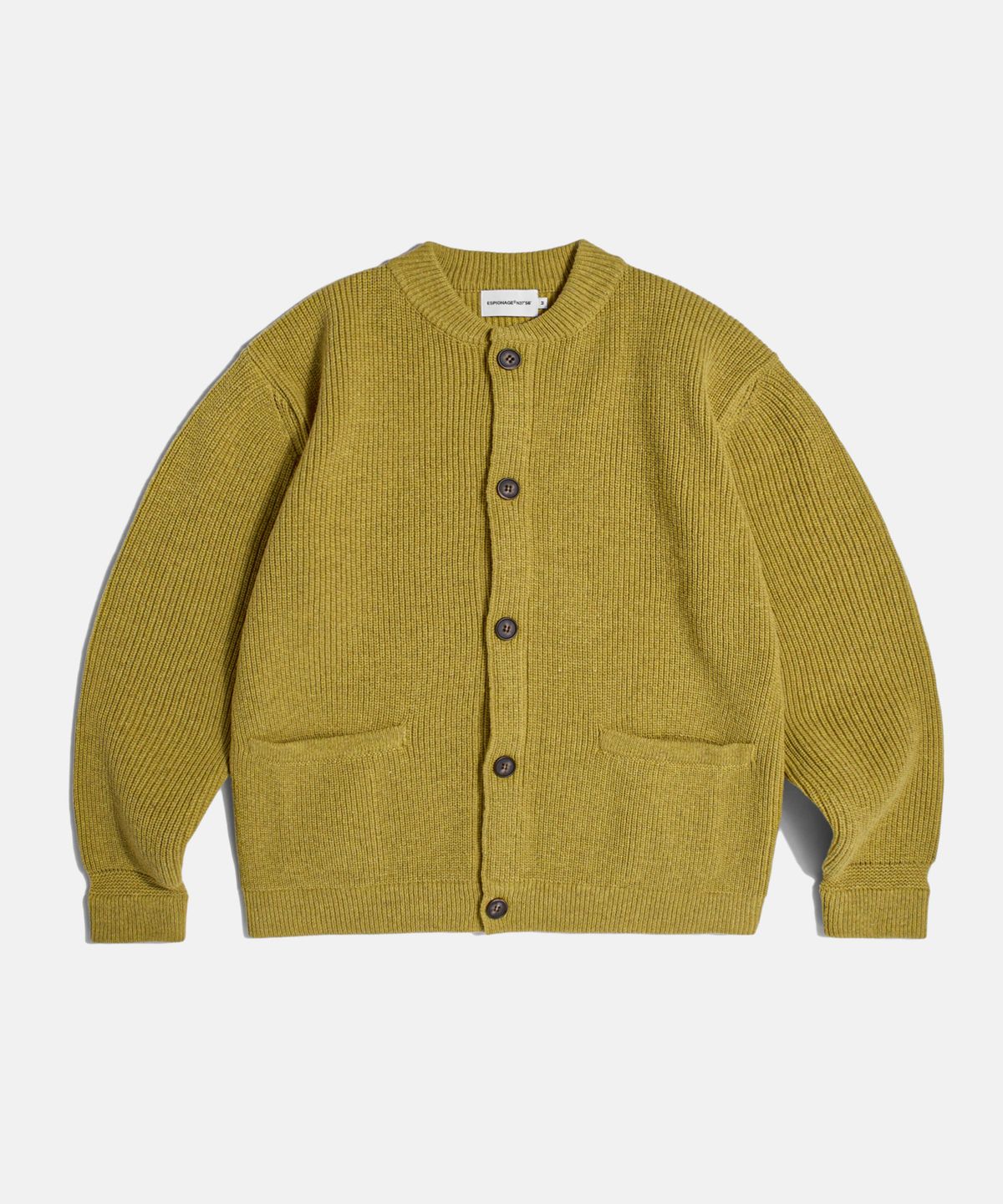 에스피오나지(ESPIONAGE) Miller Heavyweight Cardigan Mustard