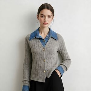 데님카라배색꽈배기가디건_V5C-CCA001