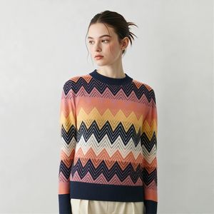 지그재그컬러믹스라운드니트_I5C-CKN003