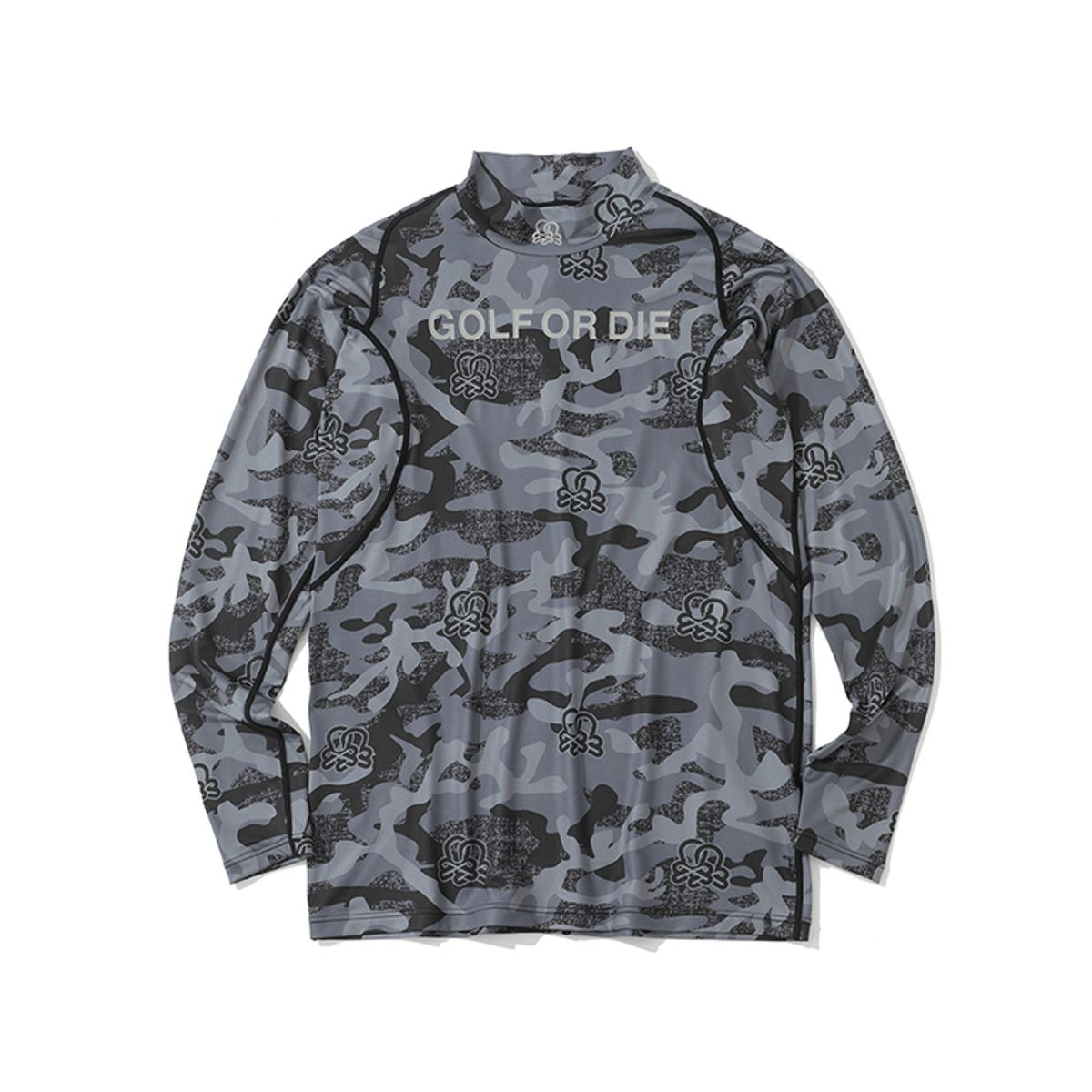 마크앤로나(MARK&LONA) M GN CAMO PATTERN MOCK-NECK LS T-SHIRTS LR3IU02M