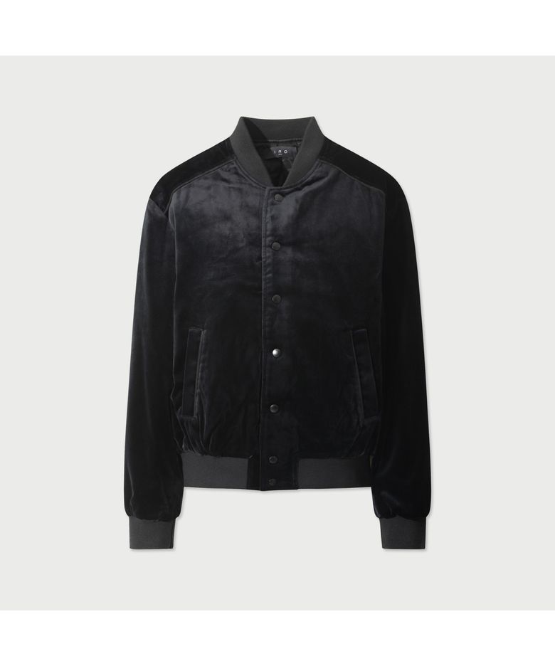 VASSILY 벨벳 블루종 자켓 IRJAA25029BKX