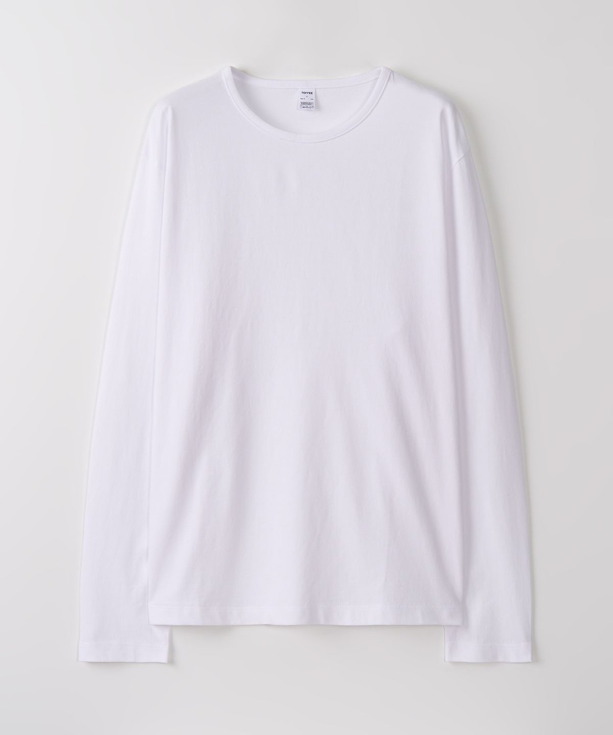 토피(TOFFEE) 라운드넥 롱 슬리브 (WHITE)