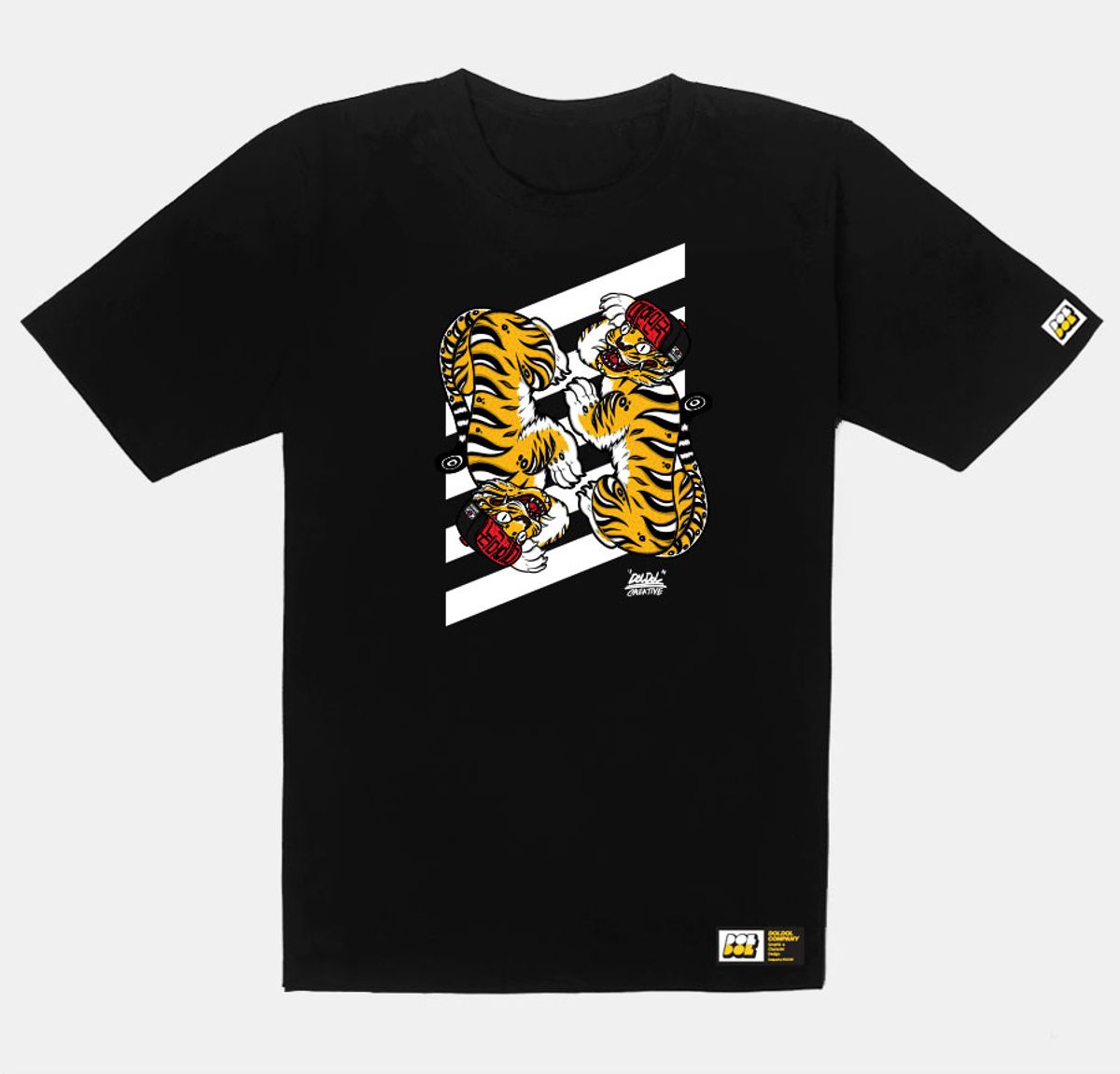 돌돌(DOLDOL) DMK_T-shirts_41 데블몽키 타이거 코리아 그래피티 티셔츠 반팔티