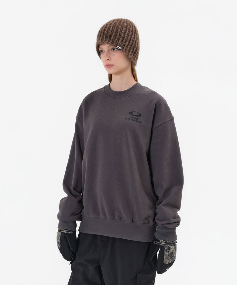 CIRCLE LOGO SWEATSHIRT CONCRETE