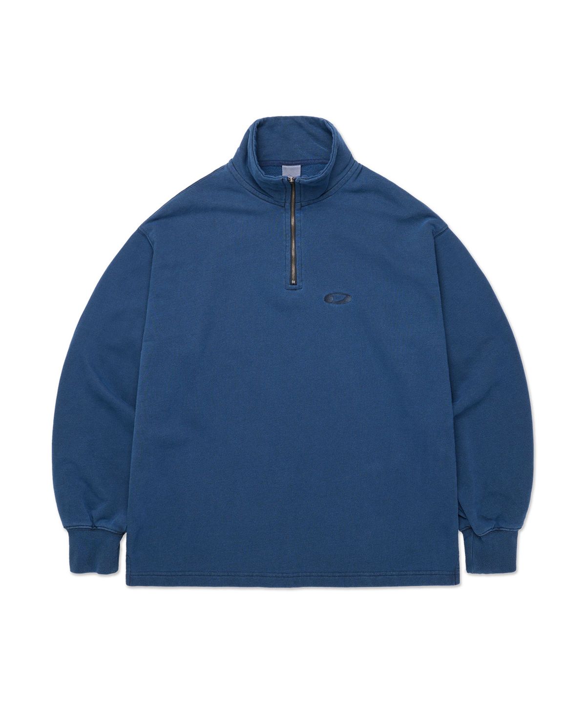 디미토(DIMITO) WASHED HALF ZIP SWEATSHIRT DEEP SEA