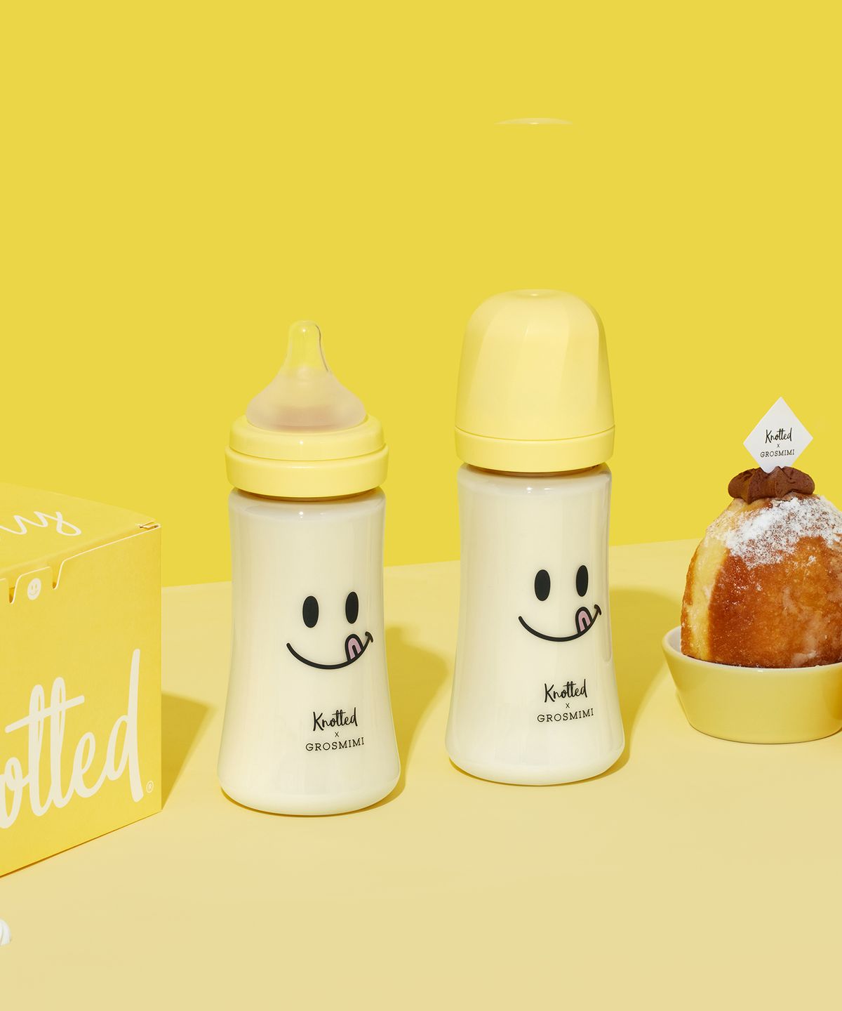 그로미미(GROSMIMI) 노티드 아기젖병 PPSU 스마일 300ml 트윈팩