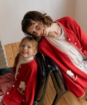 [ADULT] 블룸베리 스티치 가디건_레드