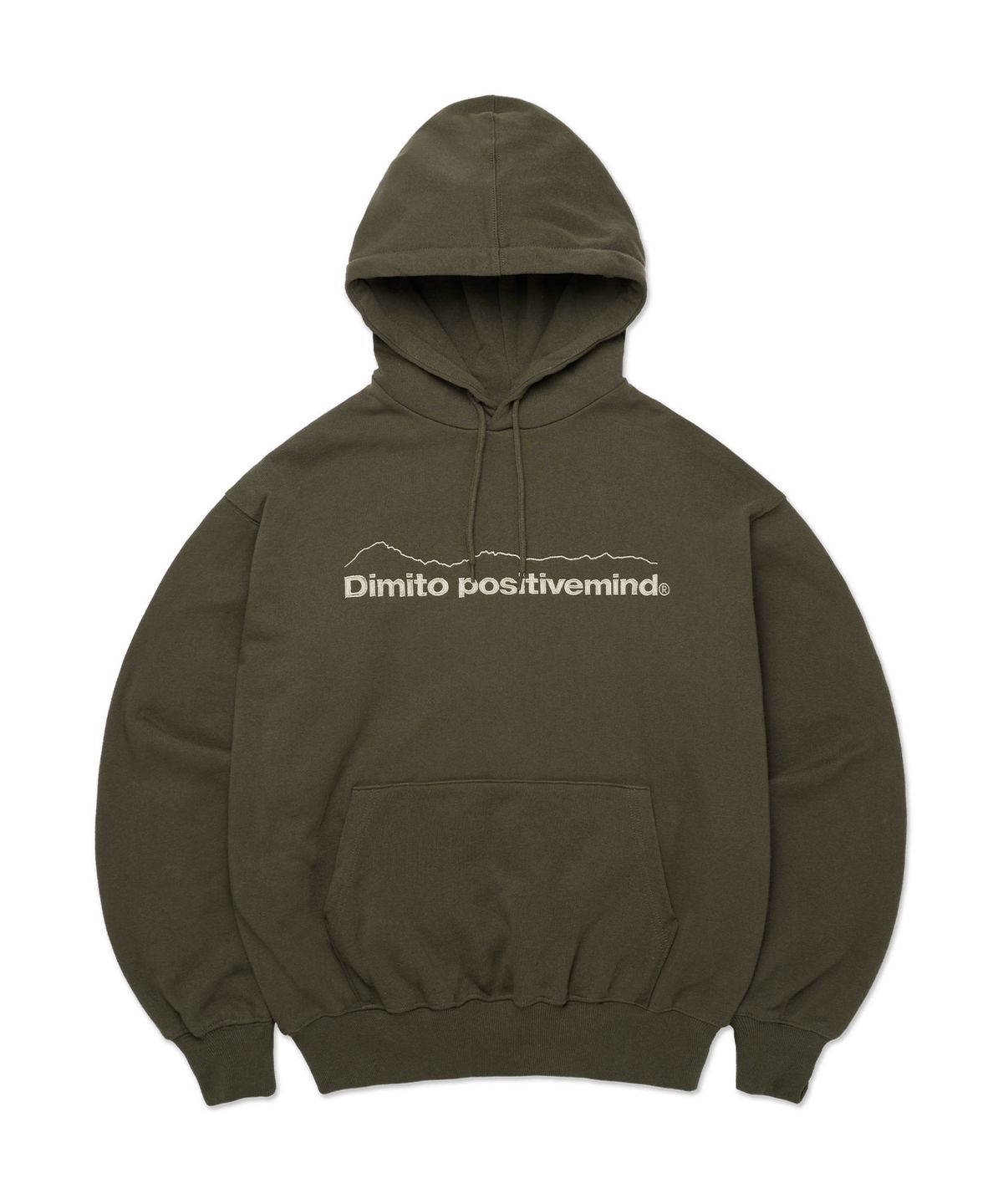 디미토(DIMITO) MT OG LOGO HOODIE OLIVE KHAKI