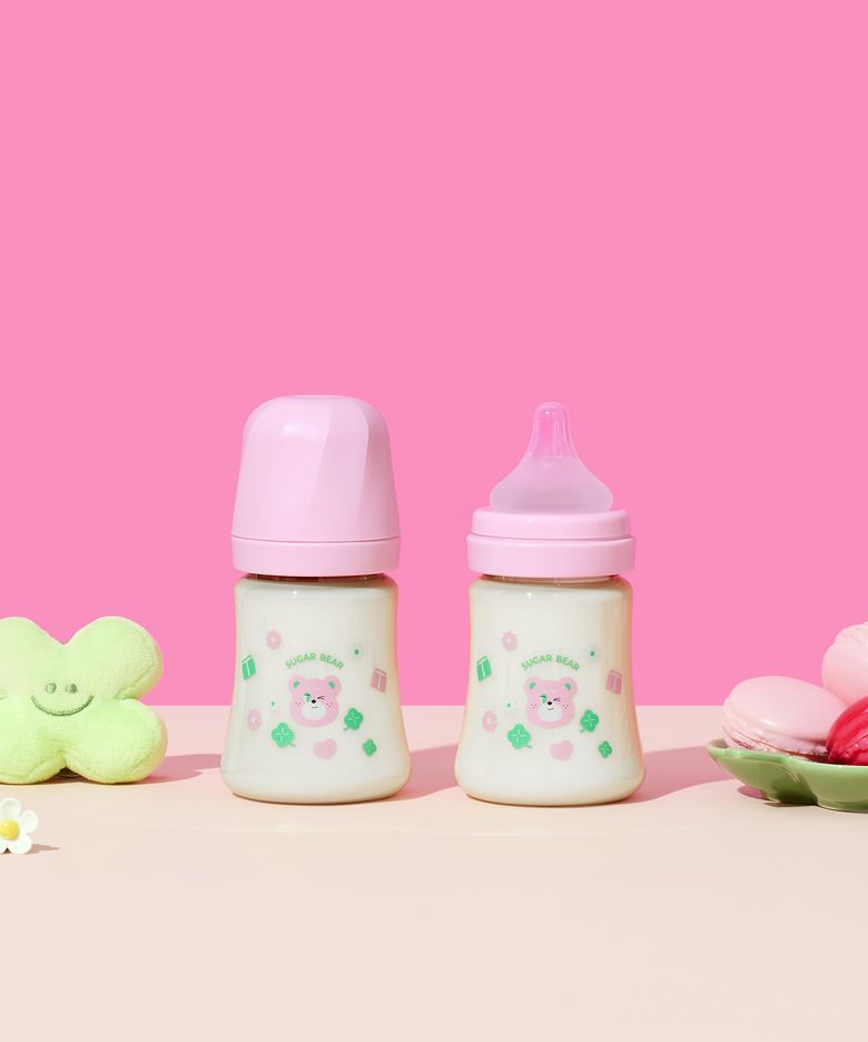 노티드 신생아젖병 배앓이방지 슈가베어 200ml 트윈팩