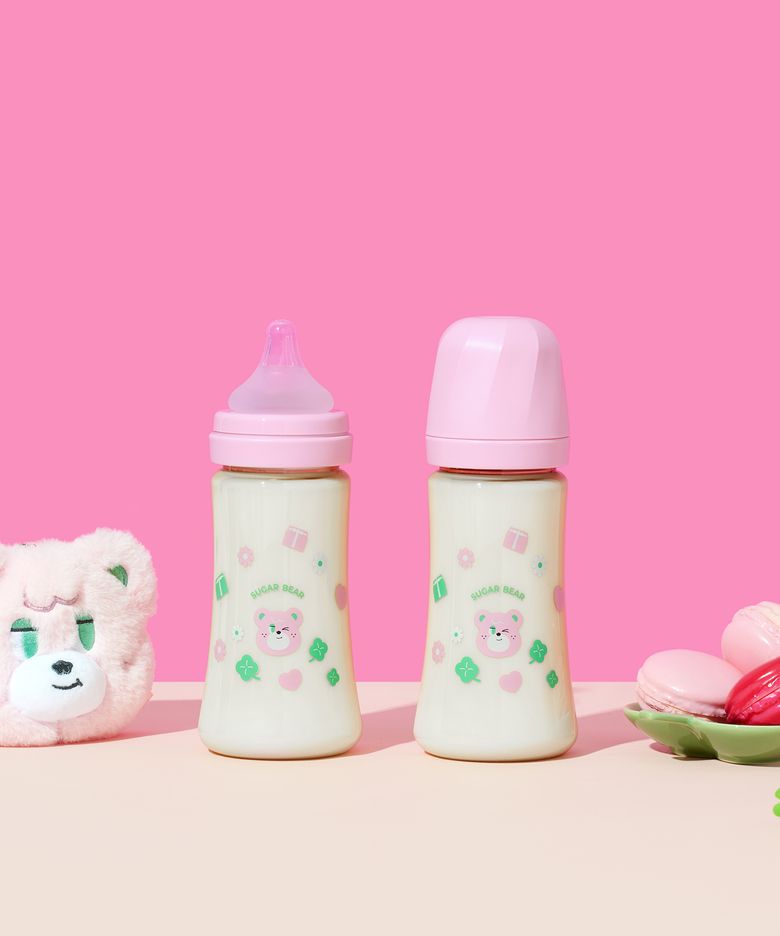 노티드 아기젖병 대용량 슈가베어 300ml 트윈팩